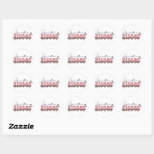 Sticker Rond Donne-moi des baisers (Feuille)