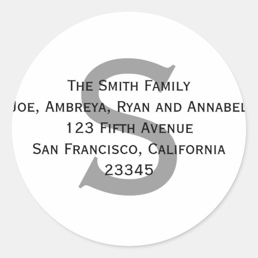 Sticker Rond Donne-moi ton adresse (étiquette) ! (Devant)