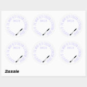 Sticker Rond Donné par (Feuille)