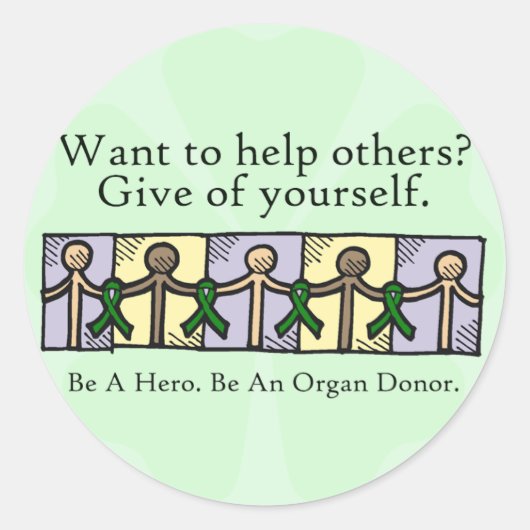 Sticker Rond Donne-toi (Devant)