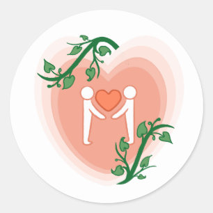 Sticker Rond Donner Amour