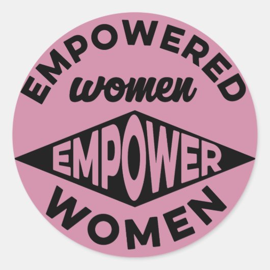 Sticker Rond Donner aux femmes les moyens d'agir (Devant)