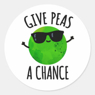 Sticker Rond Donnez Aux Pois Une Chance Pois Pois Positif Pun