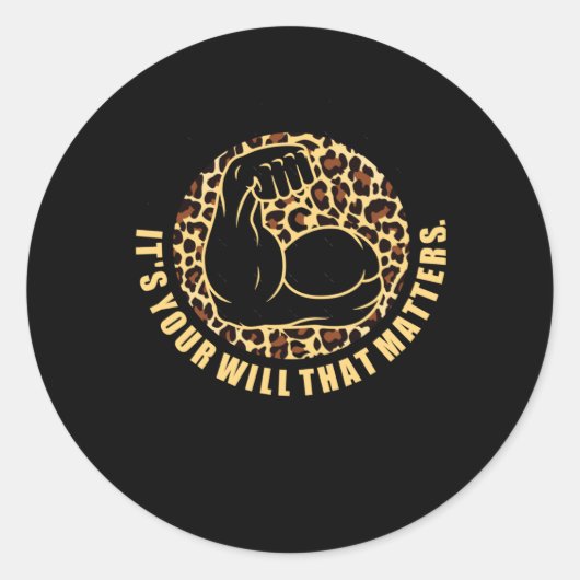 Sticker Rond Donnez-lui tout (Devant)