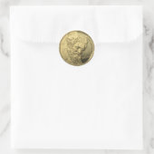 Sticker Rond Donnez-moi l'or (Sac)
