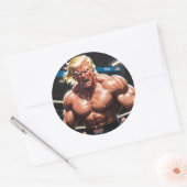 Sticker Rond Donny T en rage (MIXED MARTIAL ART/Superstar MAGA  (Enveloppe)
