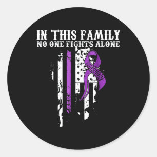 Sticker Rond Dons de cancer pancréatique - Cancer pancréatique