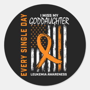 Sticker Rond Dons de sympathie Perte de Godgirl Leukemia Lauréa