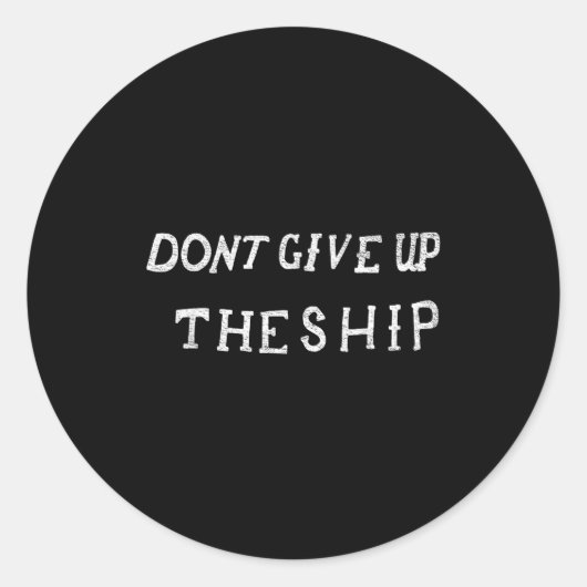 Sticker Rond Don't Give Up The Ship Perry Battle Flag  (Devant)