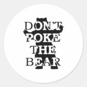 Sticker Rond Don't Ke The Bear  (Devant)