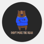 Sticker Rond Don't Ke The Bear Gift (Devant)