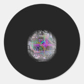 Sticker Rond Dont Touch My Gerbers  (Devant)