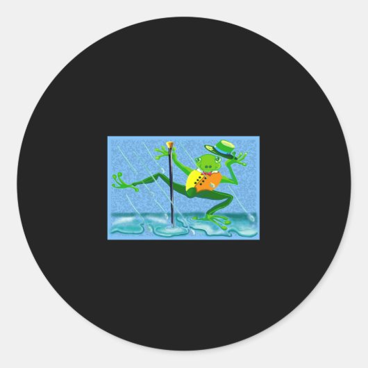 Sticker Rond Dont Worry Be Hoppy Toddler  (Devant)