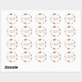 Sticker Rond Donut Anniversaire Topper Enveloppe Seal Doughnut (Feuille)