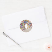 Sticker Rond donut avec paillettes (Enveloppe)
