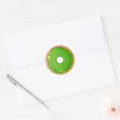 Sticker Rond Donut doux vert (Enveloppe)