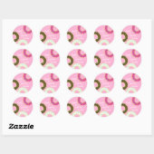 Sticker Rond Donut Kid's Birthday Party (Feuille)