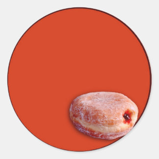 Sticker Rond Donut rempli de gelée