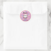 Sticker Rond Donut rose | MERCI BABY SHOWER (Sac)