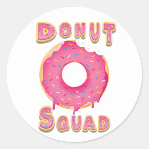 Sticker Rond Donut Squad Amoureux d'Anniversaire
