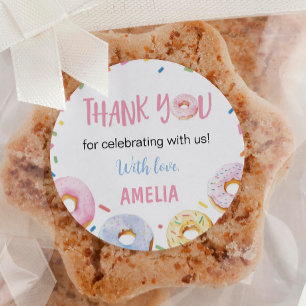 Sticker Rond Donut Sweet un anniversaire