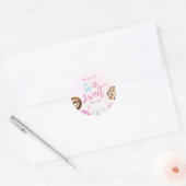 Sticker Rond Donut Two Sweet Girl 2e anniversaire (Enveloppe)