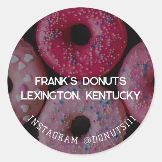 Sticker Rond Donuts (Devant)