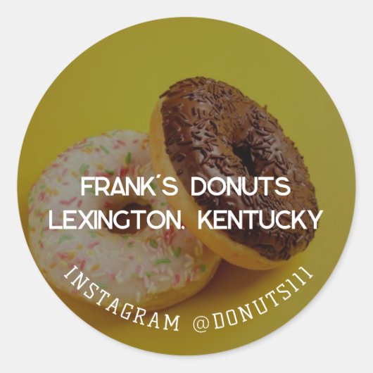 Sticker Rond Donuts (Devant)