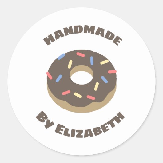 Sticker Rond Donuts artisanaux (Devant)
