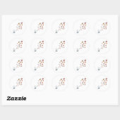 STICKER ROND DONUTS DE VOL (Feuille)