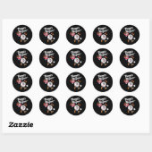 Sticker Rond Donuts Et Dingers Humour De Base-Ball (Feuille)