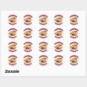 STICKER ROND DONUTS MMMMM (Feuille)