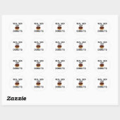 STICKER ROND DONUTS RÉELS MEN (Feuille)