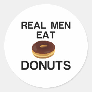 STICKER ROND DONUTS RÉELS MEN