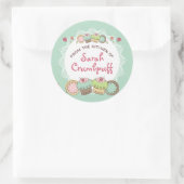 Sticker Rond Doodles cookies cupcakes de la cuisine de (Sac)