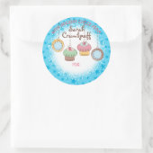 Sticker Rond Doodles cookies cupcakes de la cuisine de (Sac)