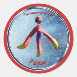 Sticker Rond Doodling sur le symbole de l'objet