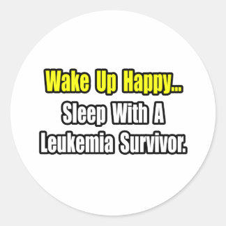 Sticker Rond Dormir avec un survivant de la leucémie