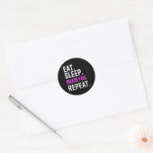 Sticker Rond Dormir Cerveau brouillard Répéter Fibromyalgie Sen (Enveloppe)