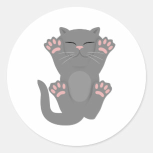 Sticker Rond Dormir de Cat