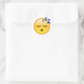Sticker Rond Dormir - Emoji (Sac)