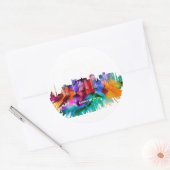 Sticker Rond Dortmund Skyline (Enveloppe)