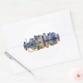 Sticker Rond Dortmund Skyline (Enveloppe)