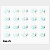 Sticker Rond Dose quotidienne de fer (Feuille)