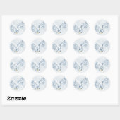 Sticker Rond Doses avec anneaux Mariages (Feuille)
