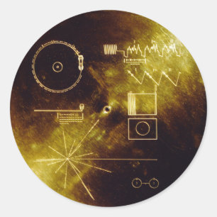 Sticker Rond Dossier d'or du Voyager