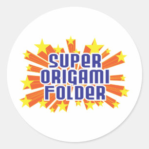 Sticker Rond Dossier Super Origami