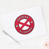 Sticker Rond Dothan Alabama (Enveloppe)