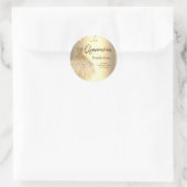 Sticker Rond Dots Confetti Or, Robe Chic Quinceañera (Sac)