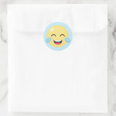 Sticker Rond Dots Emoji Pleins Feux (Sac)